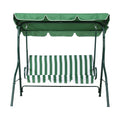 Gardeon 3 Seater Swing Chair Canopy Outdoor Garden Bench White