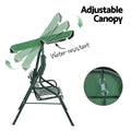 Gardeon 3 Seater Swing Chair Canopy Outdoor Garden Bench White