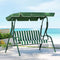 Gardeon 3 Seater Swing Chair Canopy Outdoor Garden Bench White