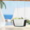 Gardeon Rattan Porch Swing Chair Black Outdoor Cushion