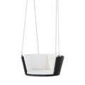 Gardeon Rattan Porch Swing Chair Black Outdoor Cushion