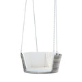 Gardeon Rattan Porch Swing Chair Grey Outdoor Furniture Cushion