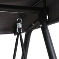 Gardeon 3 Seater Outdoor Swing Chair Rattan Canopy Grey