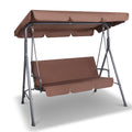 Gardeon 3 Seater Swing Chair Bench with Canopy Garden Furniture