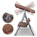 Gardeon 3 Seater Swing Chair Bench with Canopy Garden Furniture