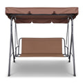 Gardeon 3 Seater Swing Chair Bench with Canopy Garden Furniture