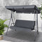 Gardeon 3 Seater Outdoor Swing Chair Canopy Bench Grey