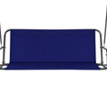 Gardeon 3 Seater Swing Chair Bench Canopy Navy Garden Furniture