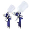 Giantz HVLP Spray Gun Gravity Feed 0.8mm 1.4mm Nozzles 2PC