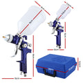 Giantz HVLP Spray Gun Gravity Feed 0.8mm 1.4mm Nozzles 2PC
