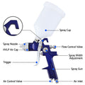 Giantz HVLP Spray Gun Gravity Feed 0.8mm 1.4mm Nozzles 2PC