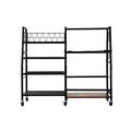 Everfit Golf Bag Storage Rack Golf Organizer Hold 1 Bags 4 Shelves