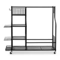 Everfit Golf Bag Storage Organizer with Wheels Black