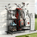 Everfit Golf Bag Storage Organizer with Wheels Black