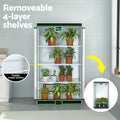 Green Fingers Grow Tent 100x60x180cm 4 Tier Hydroponics Kit