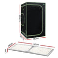 Greenfingers Grow Tent 120x120x200cm 220W LED Full Spectrum Kit