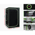 Green Fingers Grow Tent 120x120x200cm 4500W LED Full Spectrum Kit