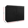 Green Fingers Grow Tent 240x120x200cm Hydroponics Kit Indoor Black