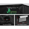 Green Fingers Grow Tent 240x120x200cm Hydroponics Kit Indoor Black