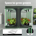 Green Fingers Grow Tent 240x240x200cm Hydroponics System Black