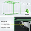Green Fingers Grow Tent 240x240x200cm Hydroponics System Black