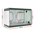 Green Fingers Grow Tent 300x150x200cm Hydroponics Indoor Plant Kit