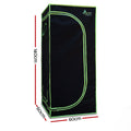 Green Fingers Grow Tent 60x60x140cm Hydroponics Indoor Plant Kit