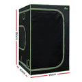 Green Fingers Grow Tent 90x90x180cm Hydroponics Kit Indoor Plant