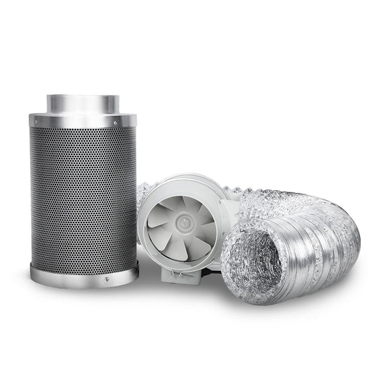 Greenfingers 6" Ventilation Kit Fan Carbon Filter Speed Control Grow Tent