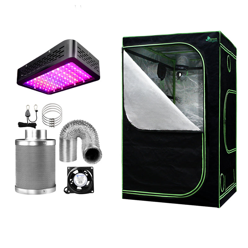 Green Fingers 120x120x200cm 1000W LED Grow Tent Kit 4