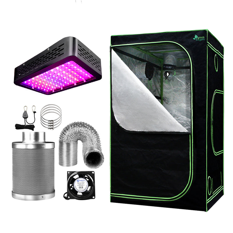 Green Fingers Grow Tent 90x90x180CM 1000W LED Full Spectrum 6