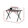 Artiss Gaming Desk Computer 105cm Black