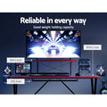 Artiss Gaming Desk Computer 105cm Black