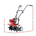 Giantz 65CC Tiller 6 Blade Garden Rototiller Soil Cultivator