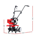 Giantz 65CC Tiller Cultivator 4 Blade Rototiller Soil Plower