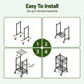 Gardeon Garden Tool Organizer with Wheels Heavy Duty Garage Yard Storage Cart