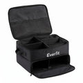 Everfit Golf Trunk Organizer for Car, 2-Tier Golf Storage Bag with Ventilated Shoe Compartment Black