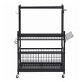 Gardeon Garden Tool Organizer Rack 16 Slots Rolling Garage Storage with Hooks