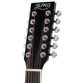 Alpha 42 Acoustic Guitar 12 String w/ EQ Electric Black
