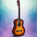 Alpha Classical Guitar 39 Inch Wooden Nylon String Beginner