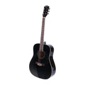 Alpha 41in Acoustic Guitar Dreadnought Steel String Wooden Black