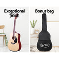 Alpha 41 Inch Acoustic Guitar Dreadnought Steel String Wood