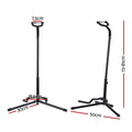 Alpha Iron Adjustable Guitar Stand Folding Instrument Holder Acoustic Bass Rack Black
