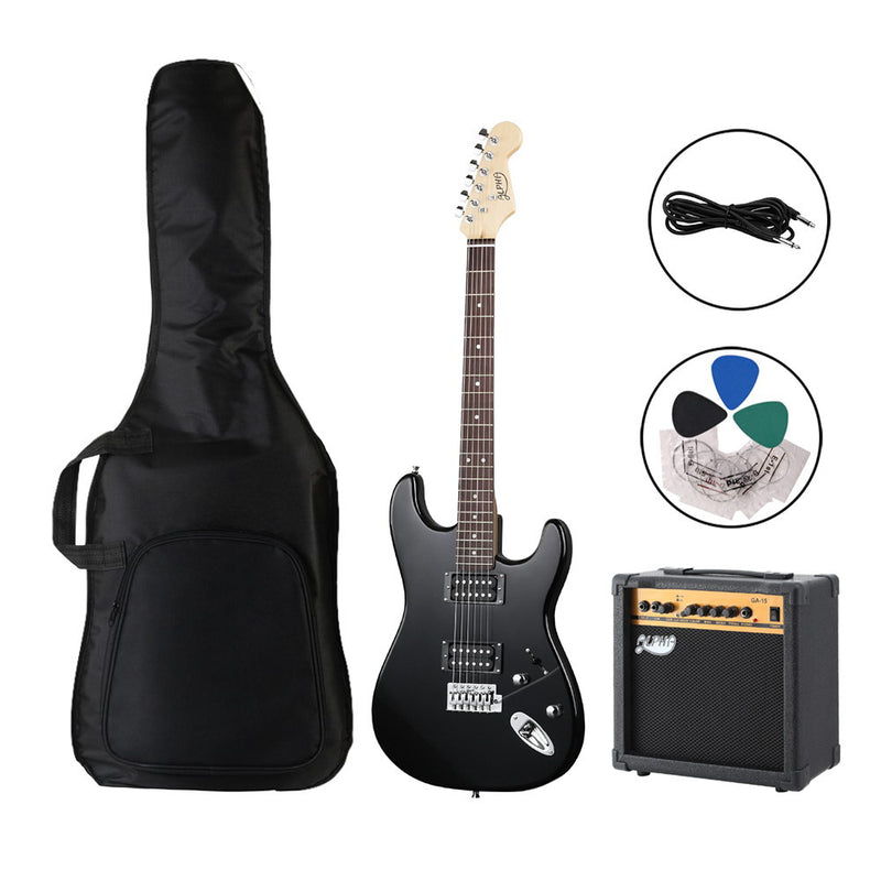 Alpha Electric Guitar 20W Amplifier Black Music String Instrument