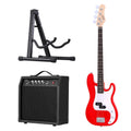 Alpha Electric Guitar 47 Inch Bass Kit 40W Amplifier Stand