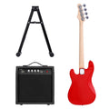 Alpha Electric Guitar 47 Inch Bass Kit 40W Amplifier Stand