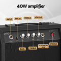 Alpha Electric Guitar 47 Inch Bass Kit 40W Amplifier Stand