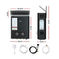 Devanti Portable LPG Gas Water Heater Black System