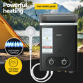 Devanti Portable LPG Gas Water Heater Black System