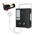 Devanti Portable Gas Water Heater LPG Black Pump